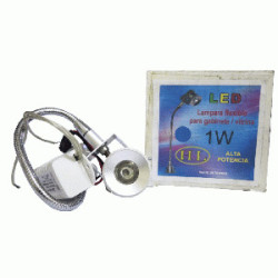LED LAMPARA  ,1W AZUL P/GABINET 85/240V FLEXIBLE TW
