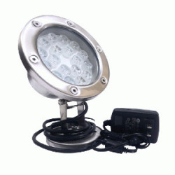 LED SUMERGIBLE VERDE 18 12V P/PICINA  CON TRANSFOR