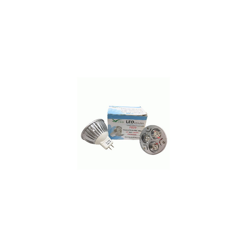 LED FOCO DICR 3W AMARIL 12V (3LD) G5.3 45G ALT/POT.MR16