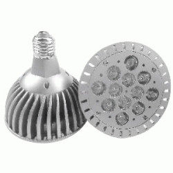 LED FOCO REFLECT. 12W AZUL E27 PAR 38 100/240V C/LUPA TW
