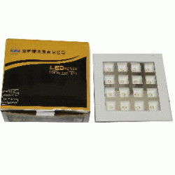 LED PANEL ,16W CALIDA EMPOT .CUADRAD 110V-220V DOWNL