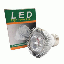 LED FOCO DICRO .3W   CALID E27 110-220V (3LD)60G ALT/POT.MR16 TW