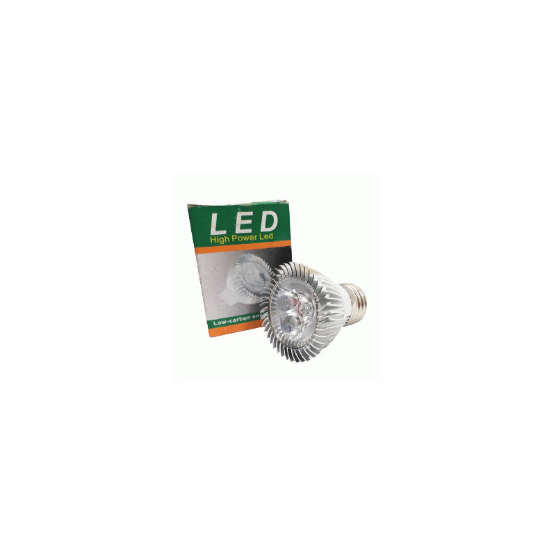 LED FOCO DICRO .3W   CALID E27 110-220V (3LD)60G ALT/POT.MR16 TW