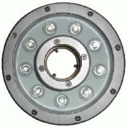 LED SUMERGIBL AZUL 18W 24V ANILLO  P/FUENTE PICINA