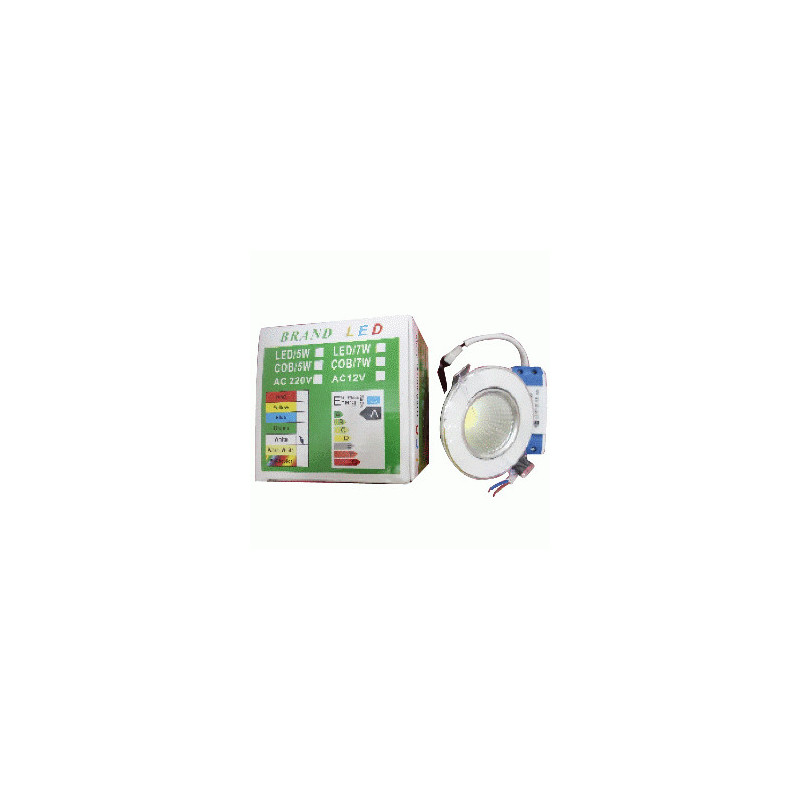 LED OJO BUEY COB 5W 85V-265V 2 1/2" INT 3 1/4 BL 65