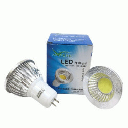 LED FOCO DICRO .3W   BLANC 2PTS 85V/220V COB ALT/P.MR16 G5.3 LUPA TW