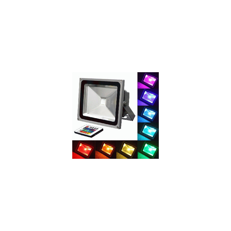 LED REFLE 50W V/COLOR 100V-240V RGB C/KIT 287x237x137MM TW