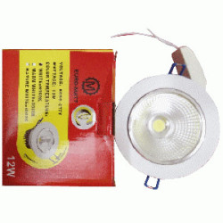 LED OJO BUEY COB 12W 85V-265V 4.8" INT 5.11" BL 6500
