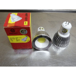 LED FOCO DICRO 5W BLANC 2PTS 85-220V COB ALT/POT.MR16 G5.3 EURO-MA