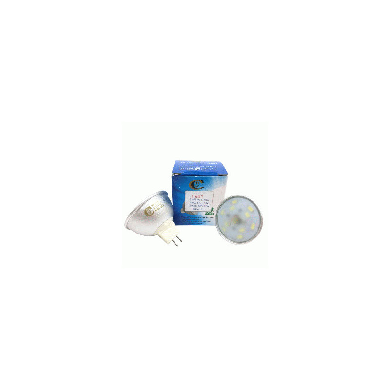 LED FOCO DICR.SMD 5730 5W 85/240V(10LED) BLANC G5.3