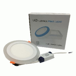 LED PANEL   16W BLANC/AZUL EMPOT. REDO  85V-265V BRIL 11W/B+5W/A TW