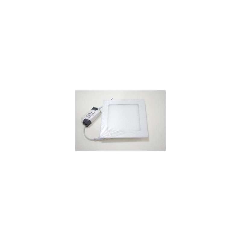LED PANEL ,12W EMPOT .CUADRAD  85V-265V BLANC 17CM