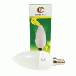 LED FOCO VELA E-12 5W 120V BLANCO ALTA POTENCIA CBV