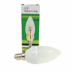 LED FOCO VELA E-14 5W 120V AZUL ALTA POTENCIA CBV