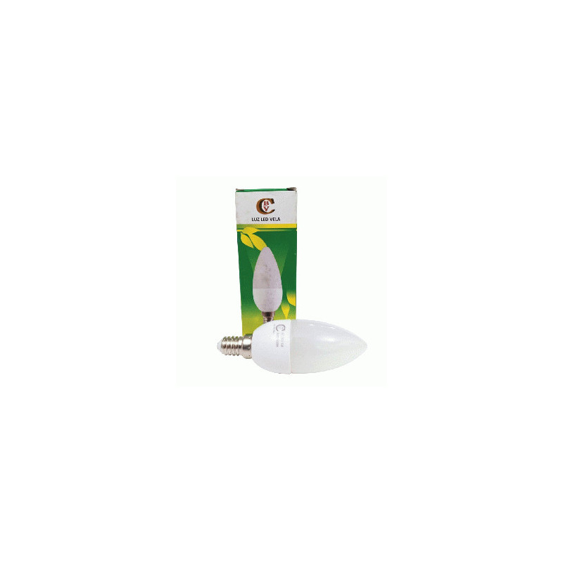 LED FOCO VELA E-14 5W 120V ROJO ALTA POTENCIA CBV