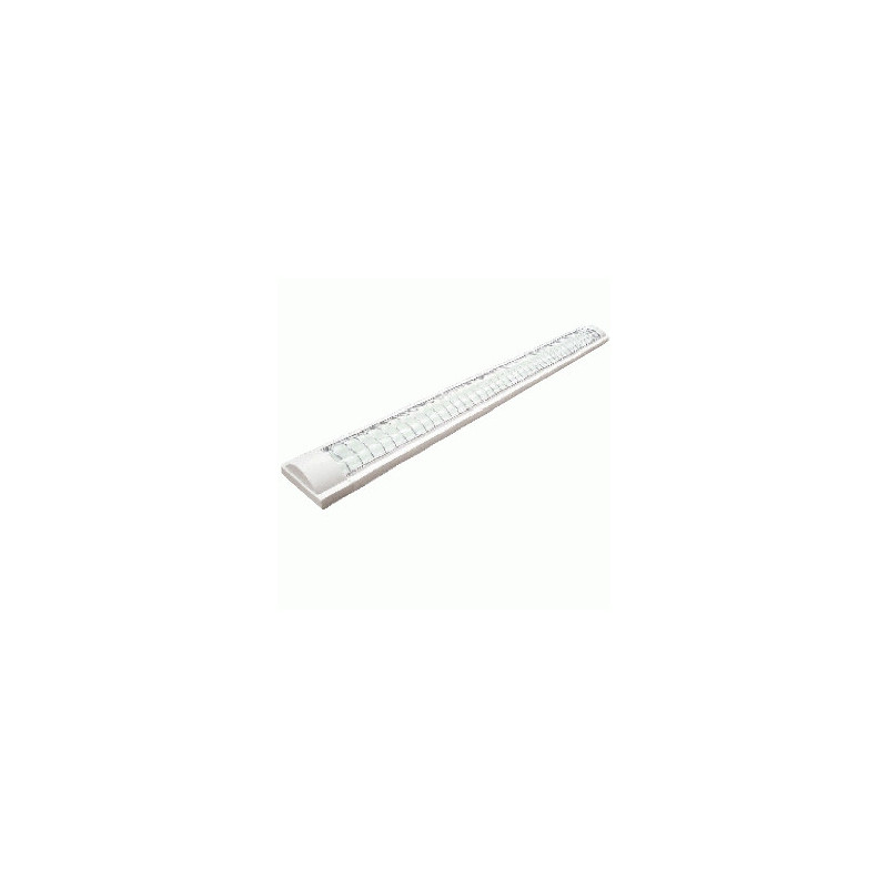 LED LAMPARA C/REJILLAS 2X18W 110V/240V S/TUBO T8 1.2