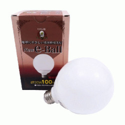 FOCO.AHORRADOR GLOBO .20W-130V LUZ CALIDA NEW E-BALL