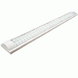 LED LAMPARA 2X18W  C/TUBO T8 1.2MT 110V/240V C/REJILLAS TW