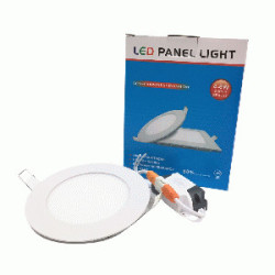 LED PANEL     6W  BLANCO EMPOT. REDO   85-265V 6500K JY
