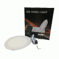 LED PANEL   12W BLANCO EMPOT. REDO 85V-285V  6500K JY