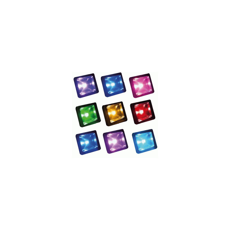 LED REFLE 10W V/COLOR 85V-265V RGB 114x86x80MM C/C TW