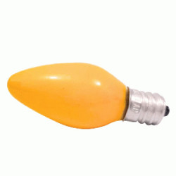 FOCO CANDELABRO E12 15W 120V AMARILLO   JY