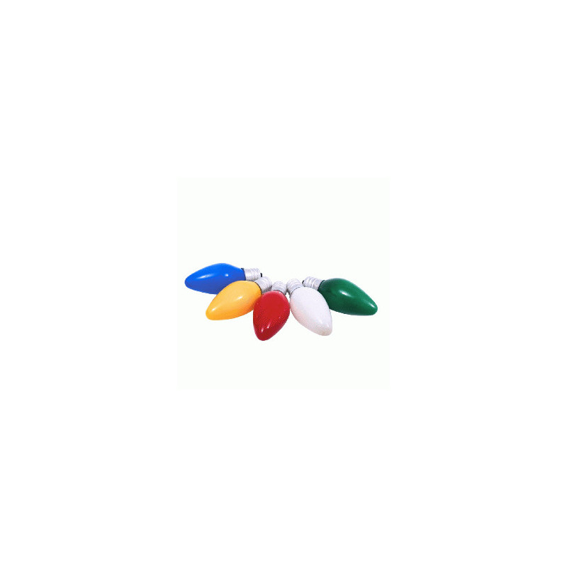 FOCO CANDELABRO E12  V/COLORES 15W 120V JY