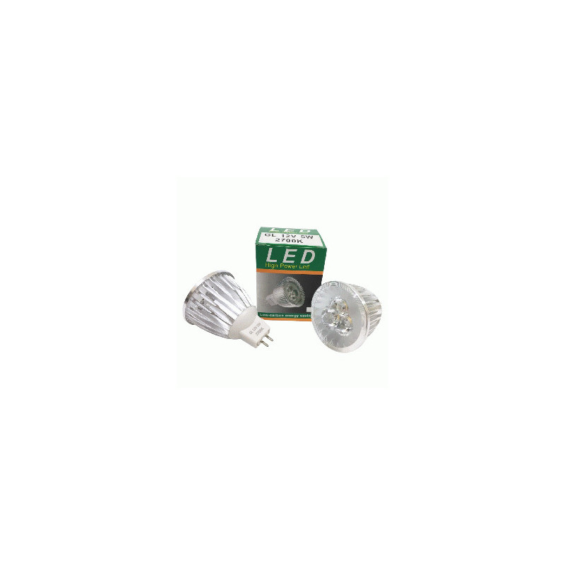 LED FOCO DICR 5W CALID 12V G5.3 2700K ALT/P. MR16 TW