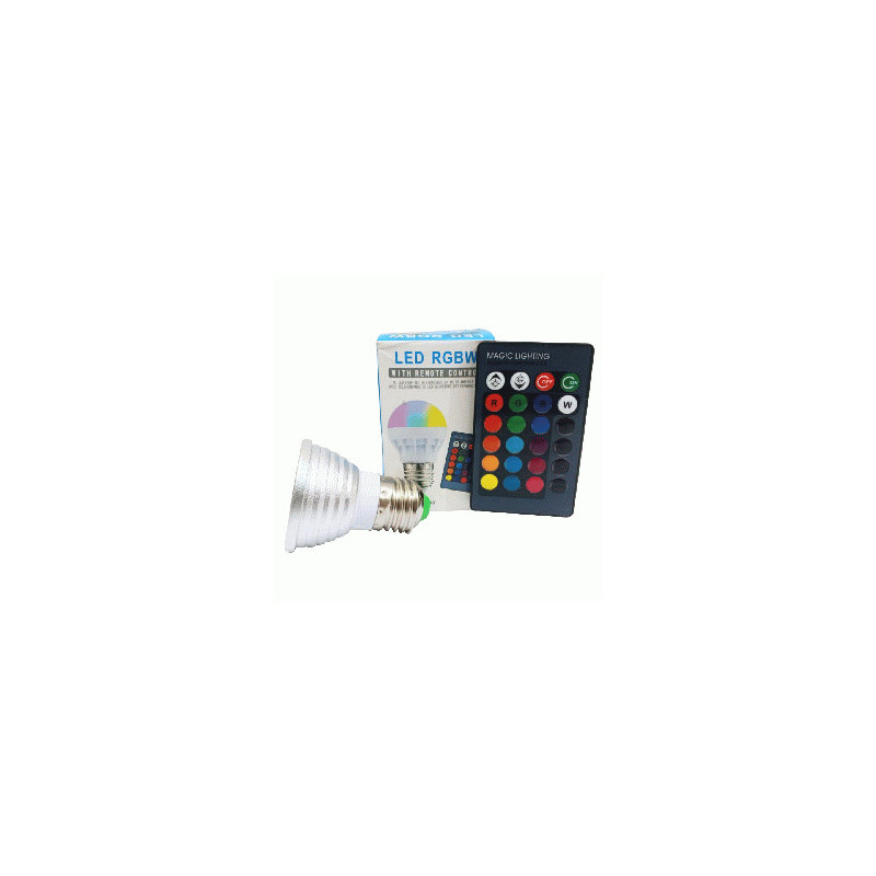 LED FOCO DICRO ALT POT.MR16 120V 5W E-27 C-C RGB LIG