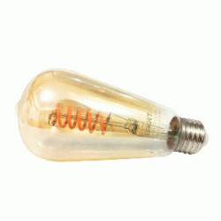 LED FOCO VINTAGE E27 4.5W 120V ST19 2200K V/DORAD (1