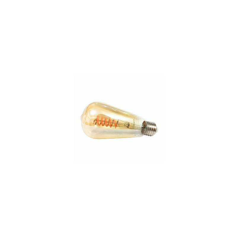LED FOCO VINTAGE E27 4.5W 120V ST19 2200K V/DORAD (1