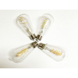 LED FOCO VINTAGE E27 4.5W 120V ST19 2700K V/CLAR (3