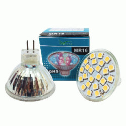 LED FOCO DICR. 3.5W CALID 120/220V(24SMD) G5.3 SMD5050