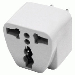 ADAPTADOR BAK. MULTIPLE 10A/250V SL-118 BLANCO WAN