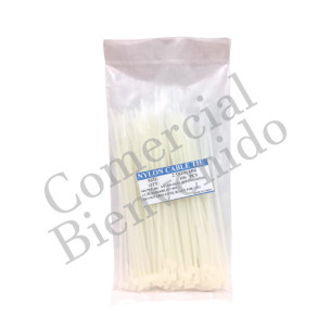 AMARRA PLASTICA 2.5MM-150MM C/CIENTO BLANCO