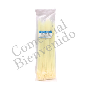 AMARRA PLASTICA 3.6MM-250MM C/CIENTO BLANCO