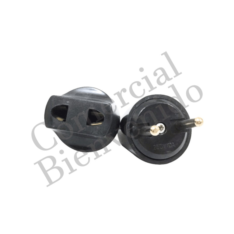 ADAPTADOR PLANO A REDONDO NEGRO  314D