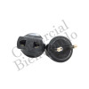 ADAPTADOR PLANO A REDONDO NEGRO  314D