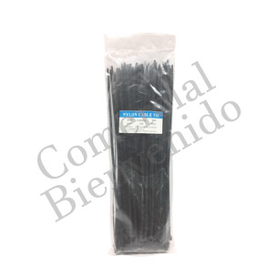 AMARRA PLASTICA 3.6MM-250MM C/CIENTO NEGRO