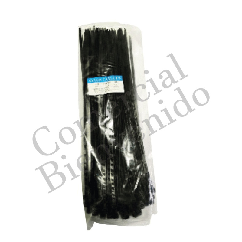 AMARRA PLASTICA 4.8MM-300MM C/CIENTO NEGRO