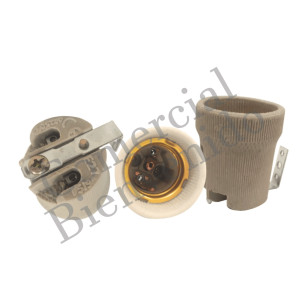 BOQUILLA DE LOZA E-27 T-CAMPANA.C-GANCHO   F519A