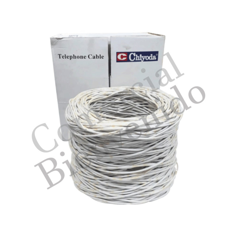 CABLE MULTIPAR  2PARES 305M.BLANCO C/CARRETE CHIYODA