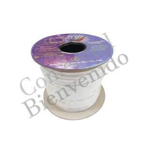 CABLE TELEVISION ANTENA 2X20AWG.100MTS.BLANCO