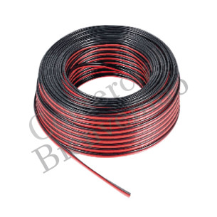 CABLE PARA PARLANTE 2X24 AWG.300MTS.NEGRO-ROJO