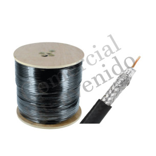CABLE COAXIAL RG6 300 MTS.C/CARRETE NEGR CHIYODA(A)