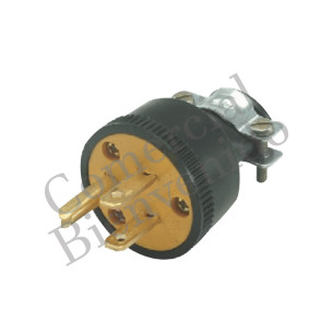 ENCHUFE DE CAUCHO 3PT POLARIZADO.T/USA CH-354 CHIYODA