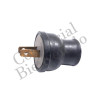 ENCHUFE DE CAUCHO REDONDO 2 PTS NEGRO REFORZADO 312