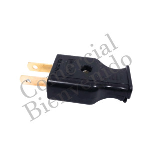 ENCHUFE DE  BAK NEGRO 10A 250V ML 945