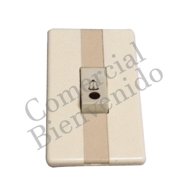 INTERRUPTOR. TIMBRE CON PLACA Y LUZ PILOTO E-034