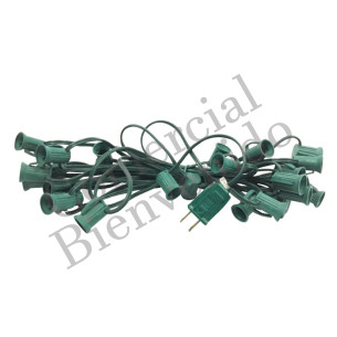 GUIRNALDAS 6 MTS BOQ.E-12 VERD 25 BOQ. C/FUSIBL S/FO